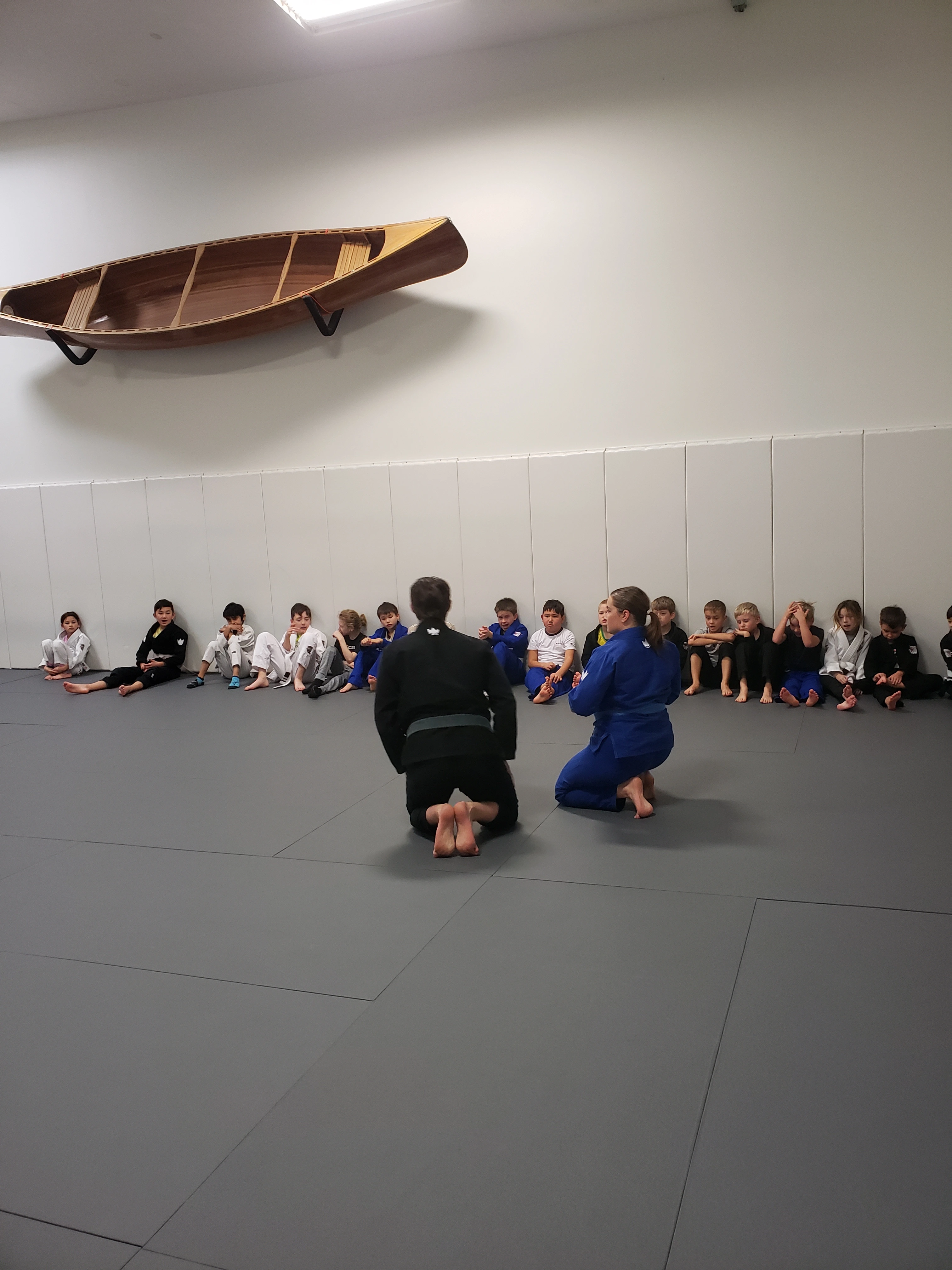 Kids BJJ class group photo at Expedition BJJ, Regina