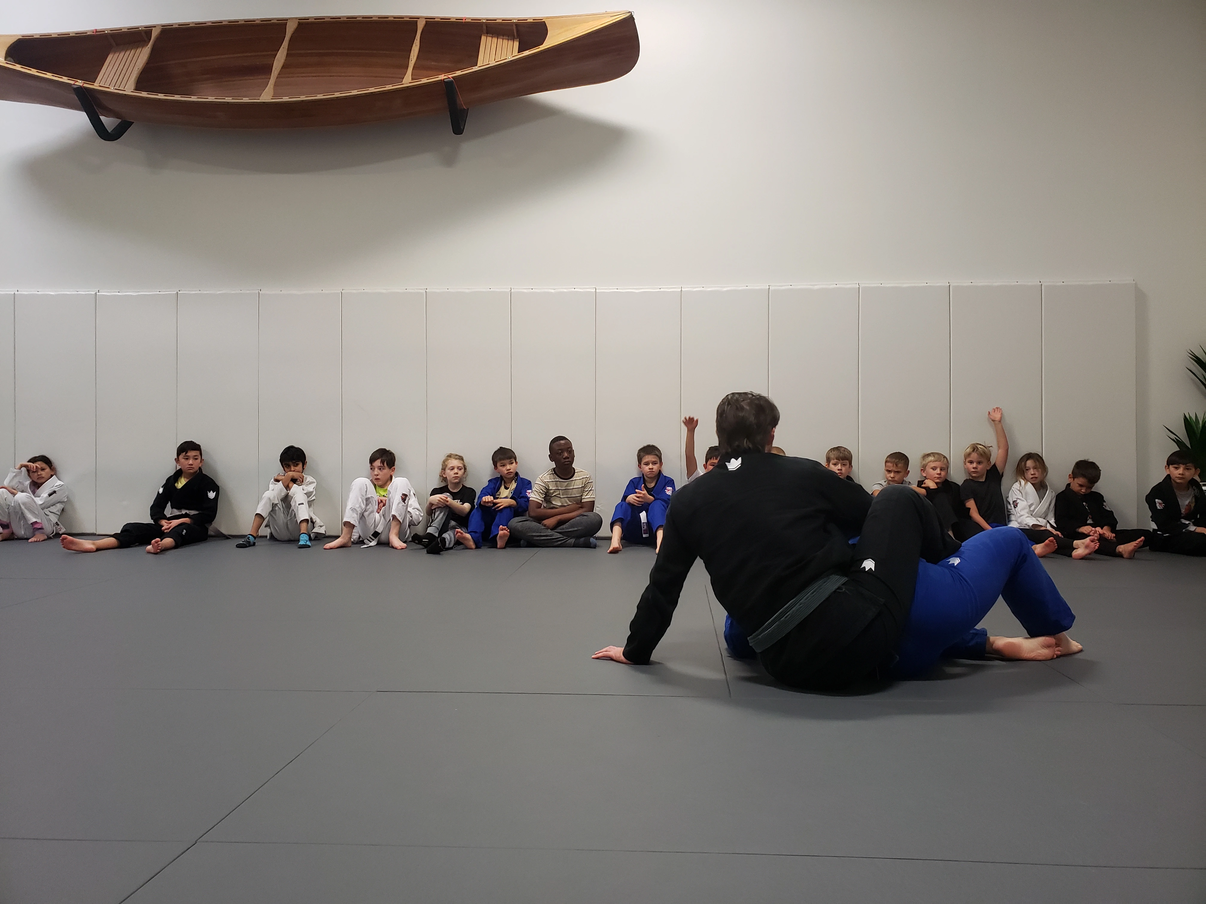 Kids Brazilian Jiu-Jitsu class at Expedition BJJ in Regina